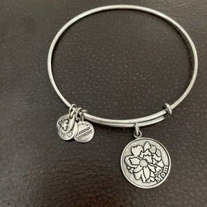 Alex and Ani Bangle “Mom” and flower design